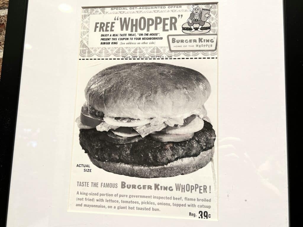 gammel burger king reklame